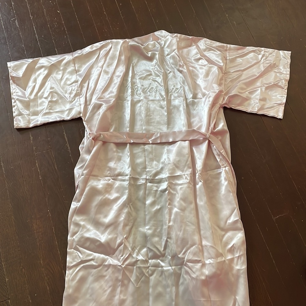 Women's Bridesmaid Rhinestone Bedazzled Robe - Picture 3 of 12